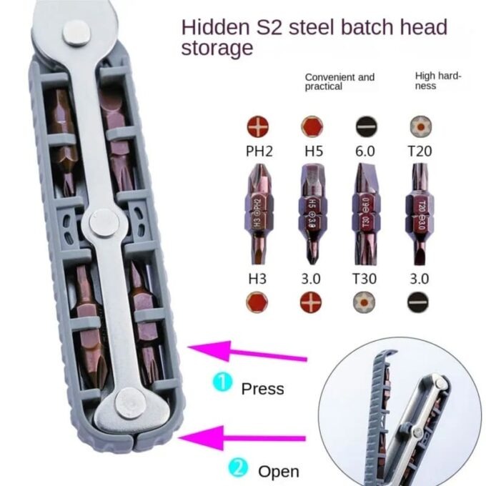 Kit de destornilladores de trinquete rep